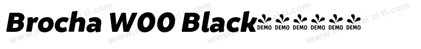 Brocha W00 Black字体转换